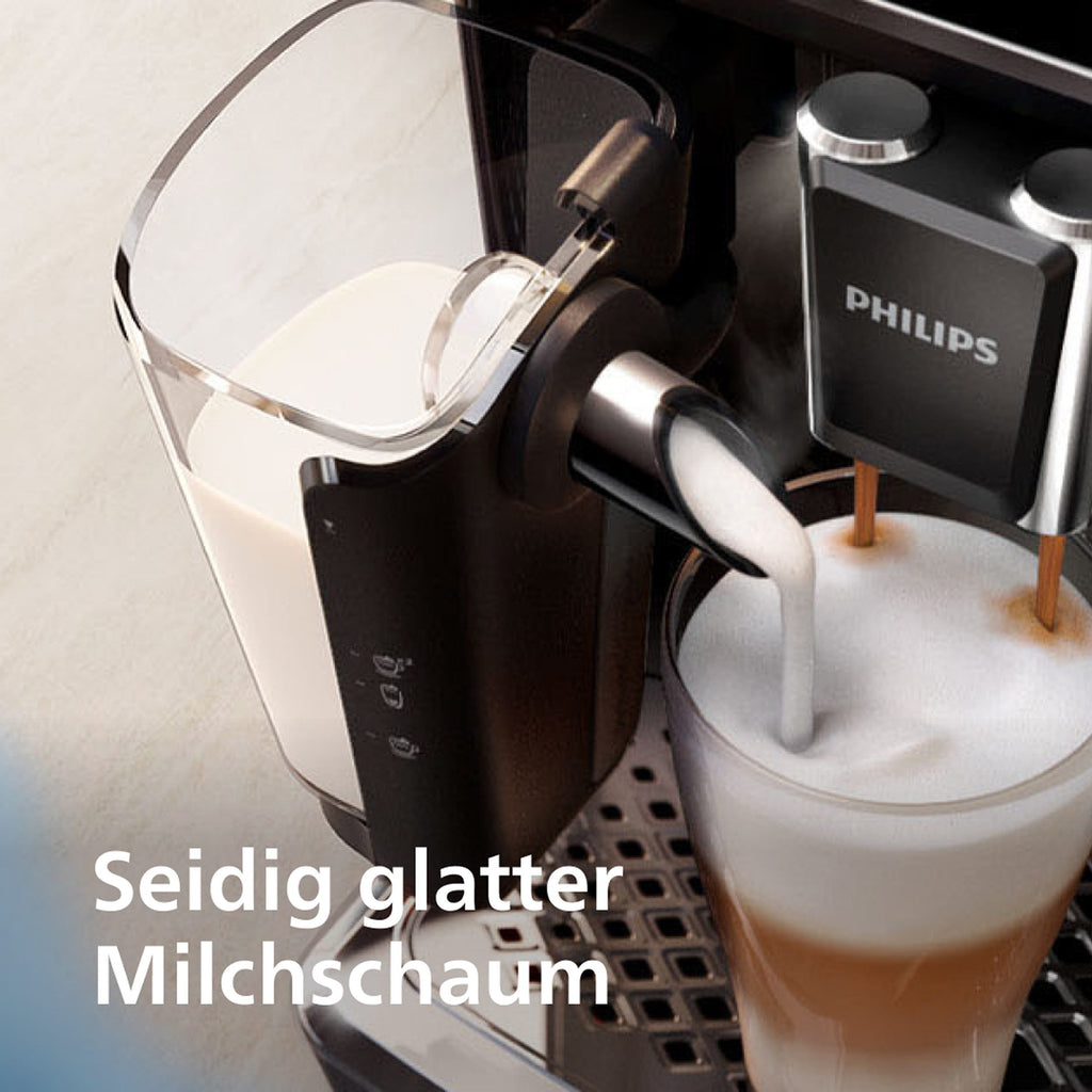 PHILIPS EP5447/90 Serie 5400 LatteGo 11 Kaffeespezialitäten Kaffeevollautomat Schwarz/Chrom